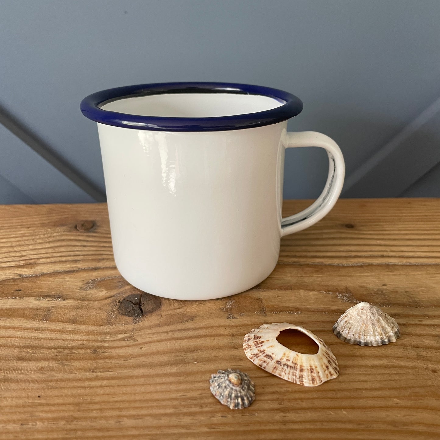 Wild swimmer male enamel mug