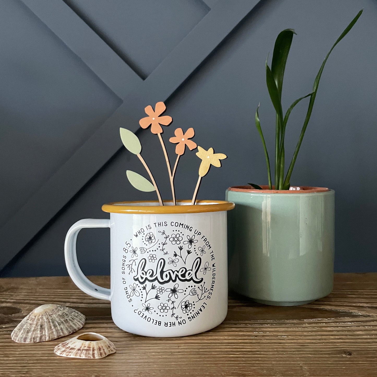 Beloved mug and pin set