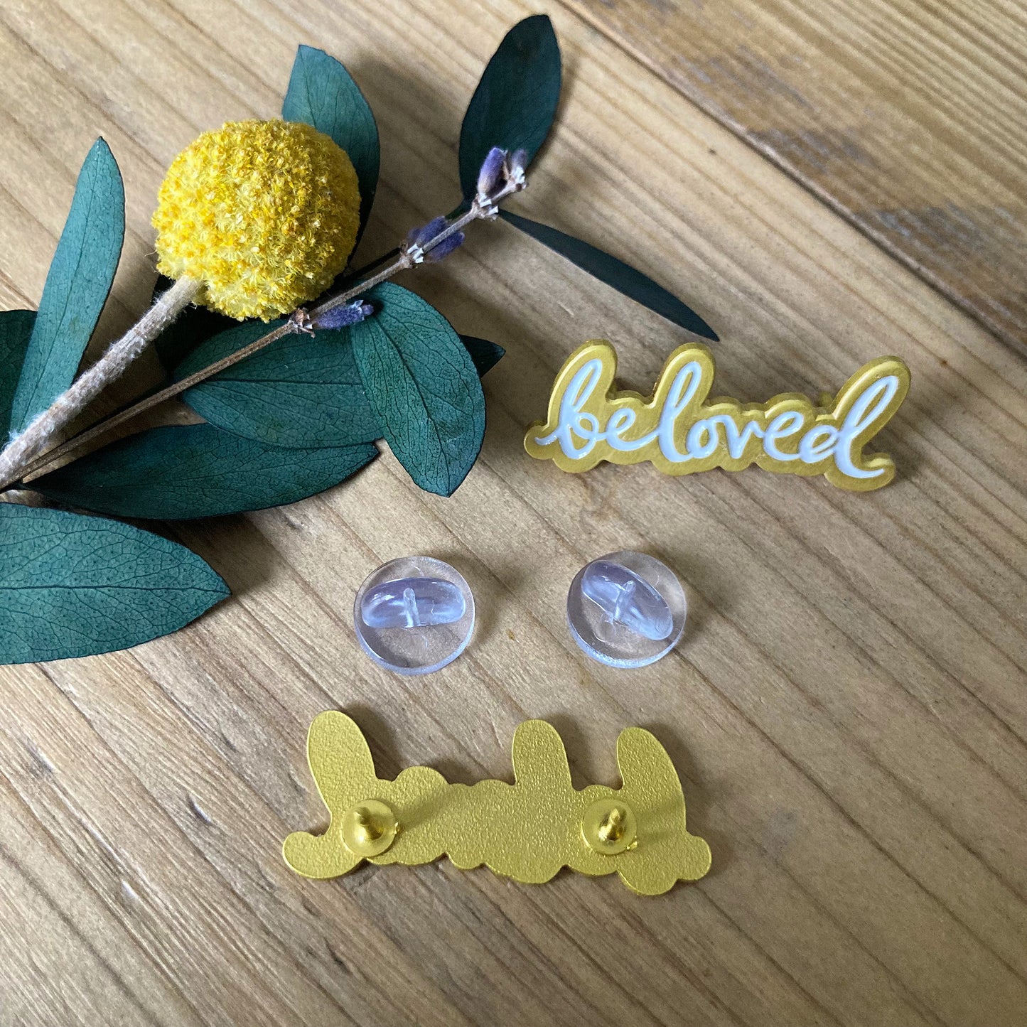 Beloved mug and pin set