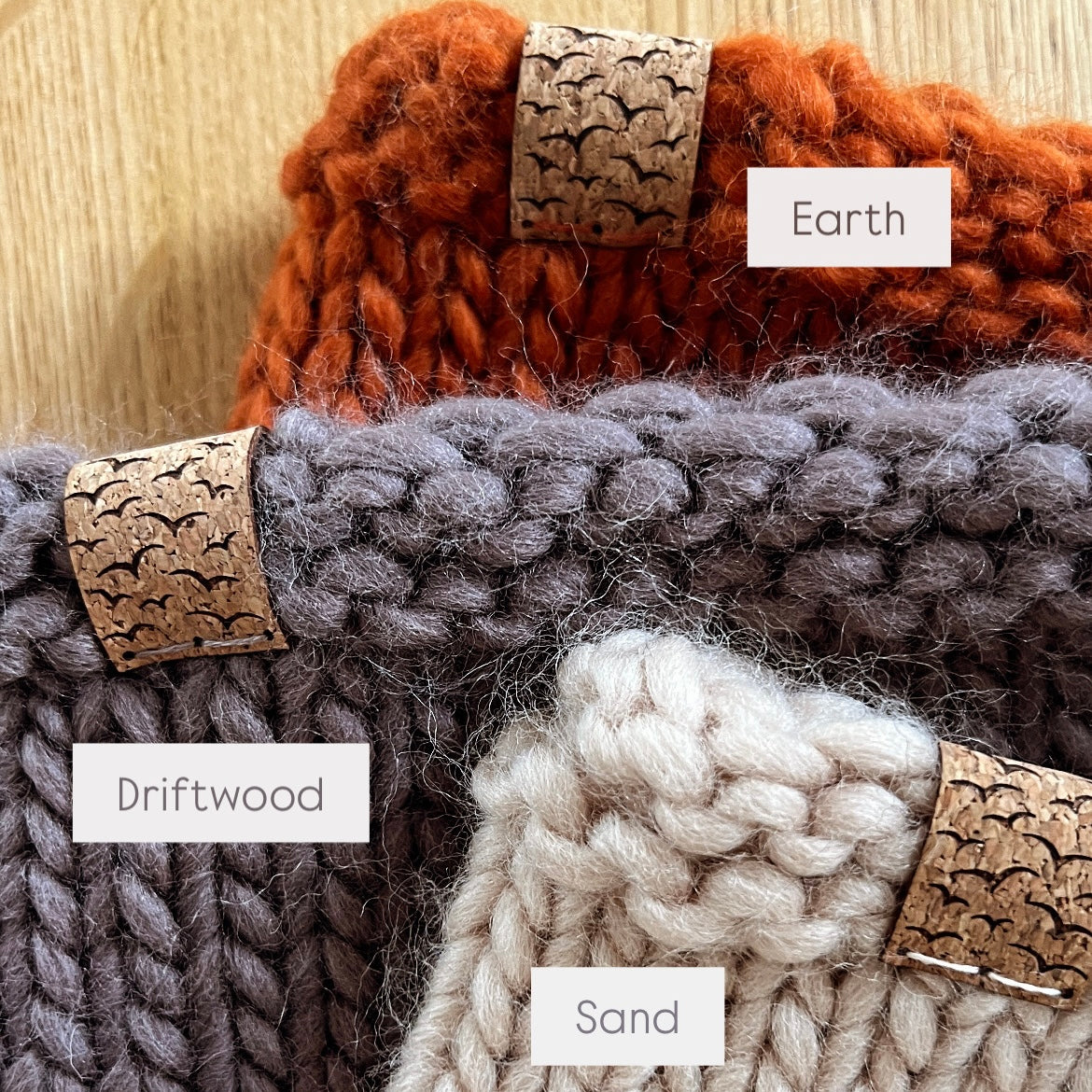 Double pom-pom hat | baby and toddler sizes | choice of colours