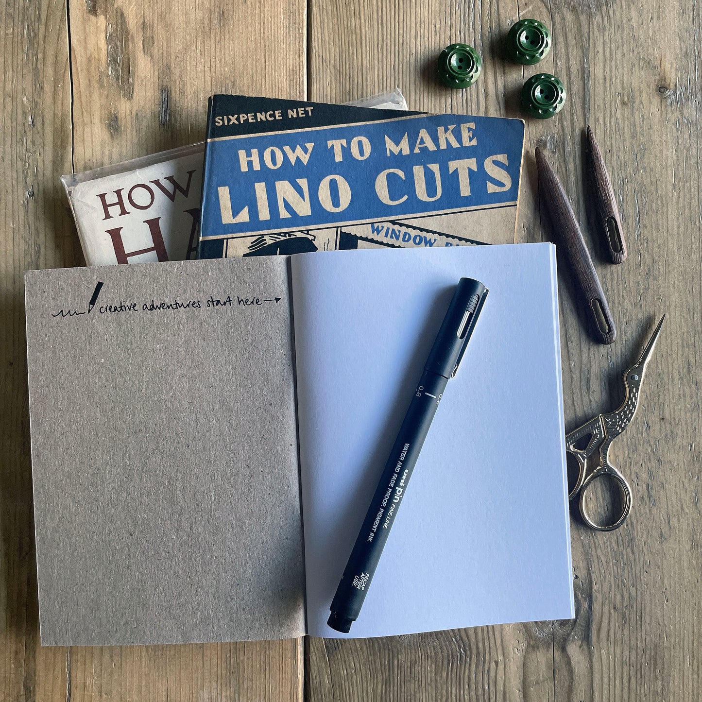 Beautifully made individual A6 notebook