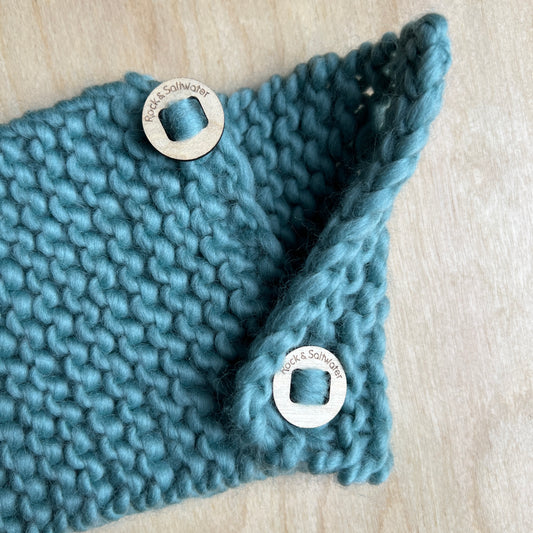 Super soft merino wool button cowl | toddler size | choice of colours