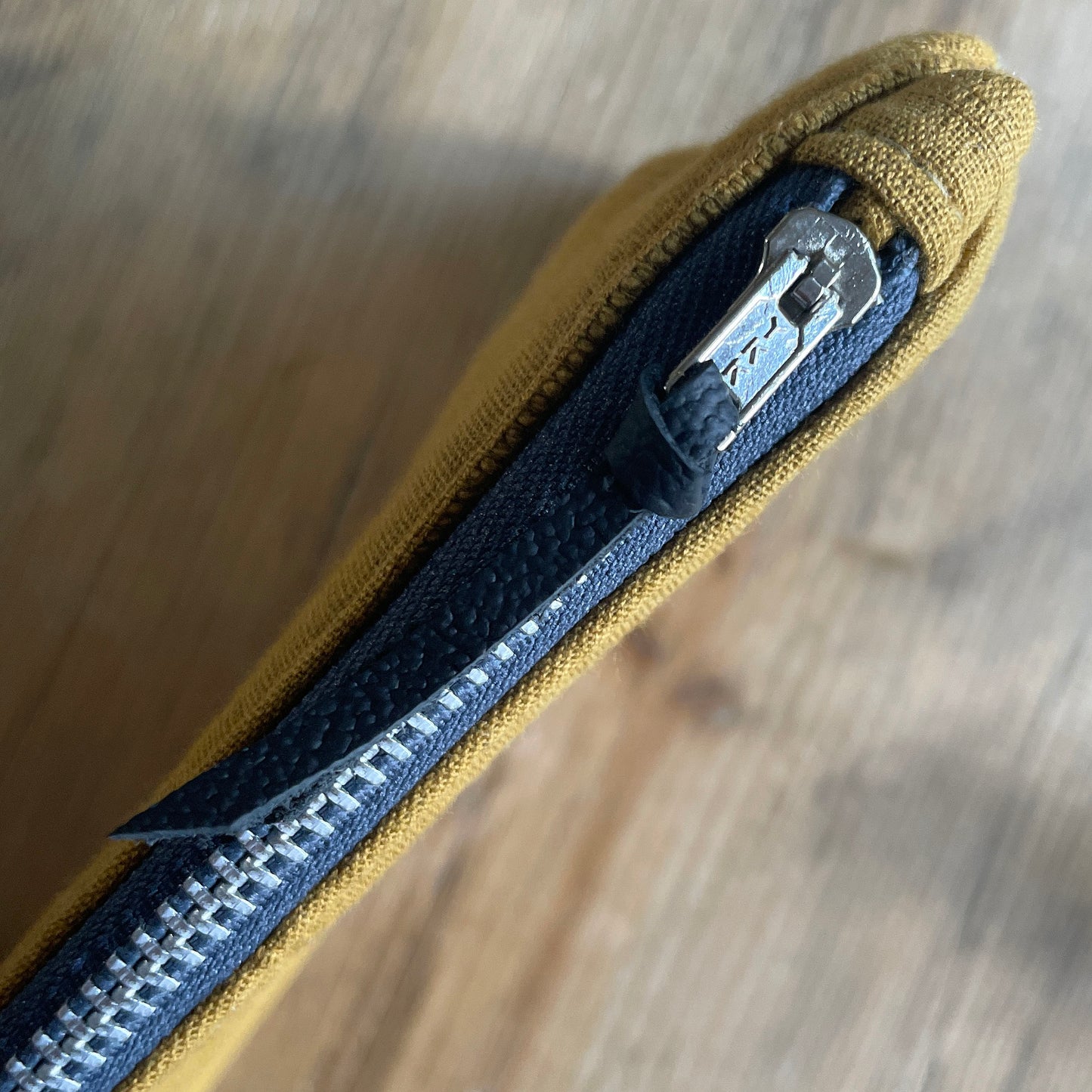 Quilted zip pouch