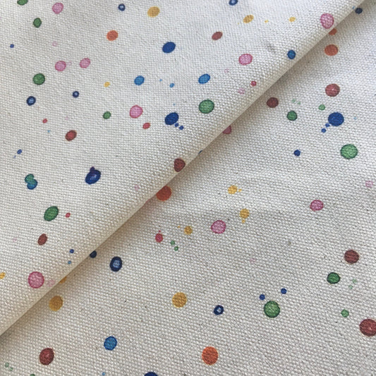 Organic cotton ‘paint print’ fabric by the half metre