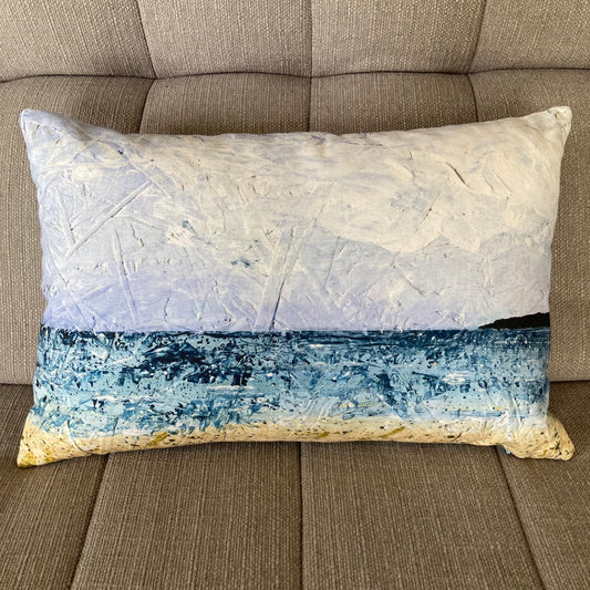 Seascape cushion | 'Long Rock, Cornwall'