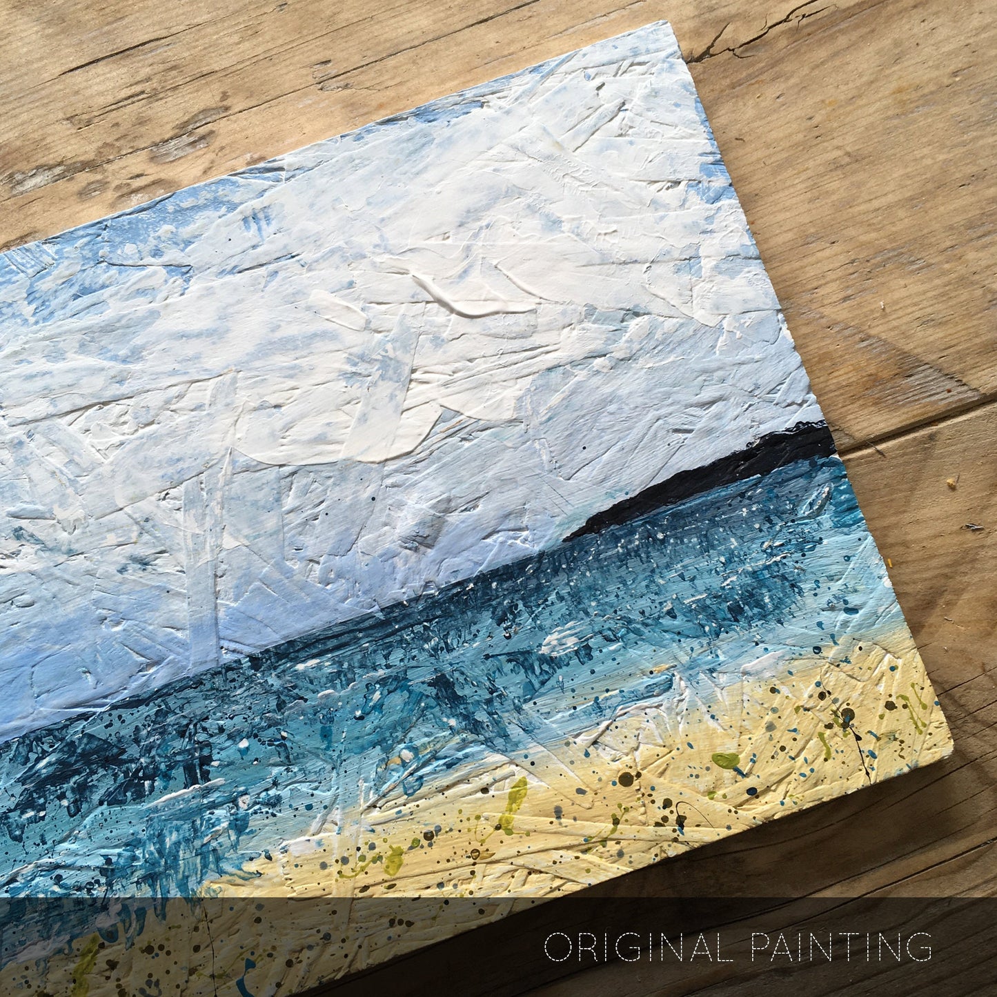 Seascape greetings card 'Long Rock, Cornwall'