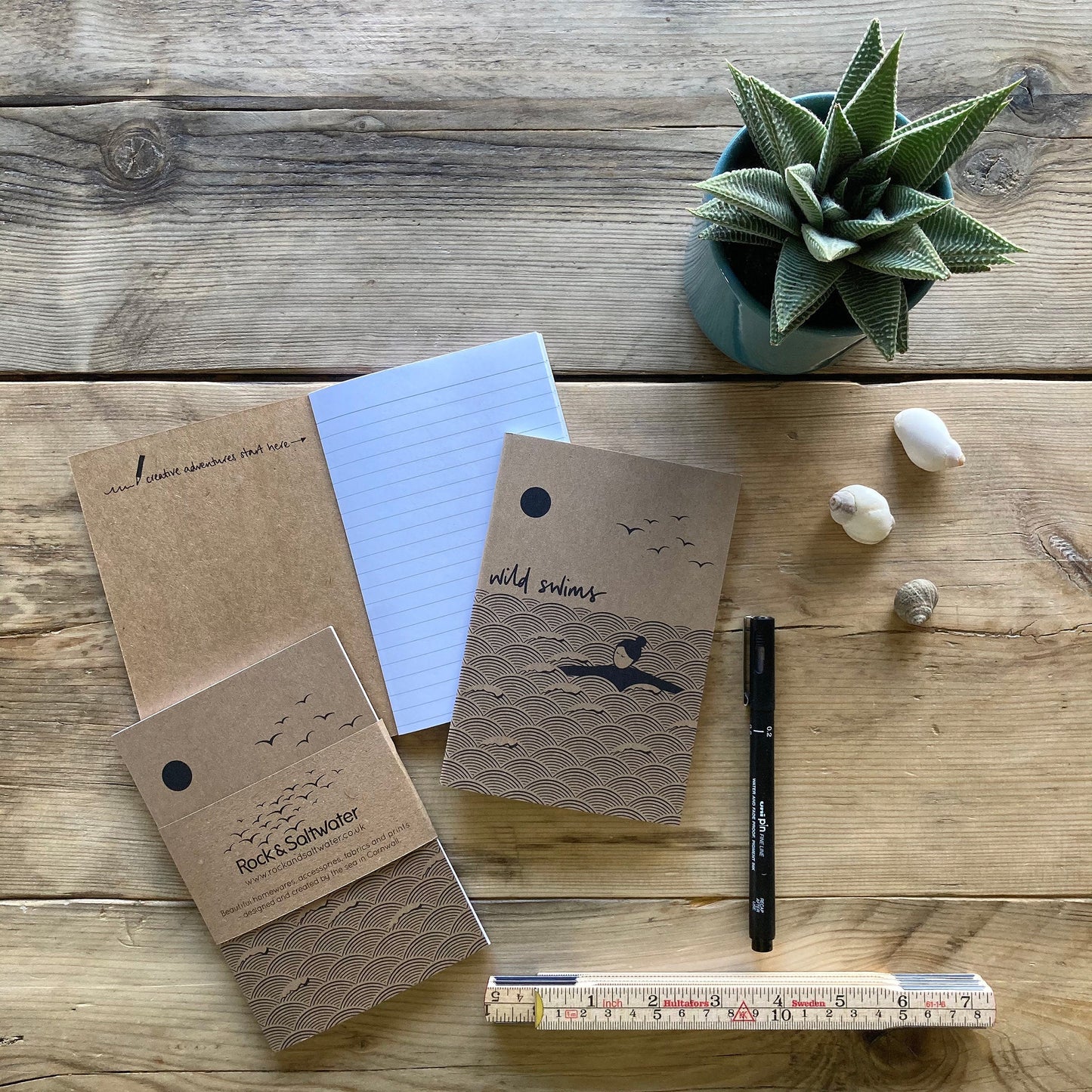 Wild swims individual A6 notebook