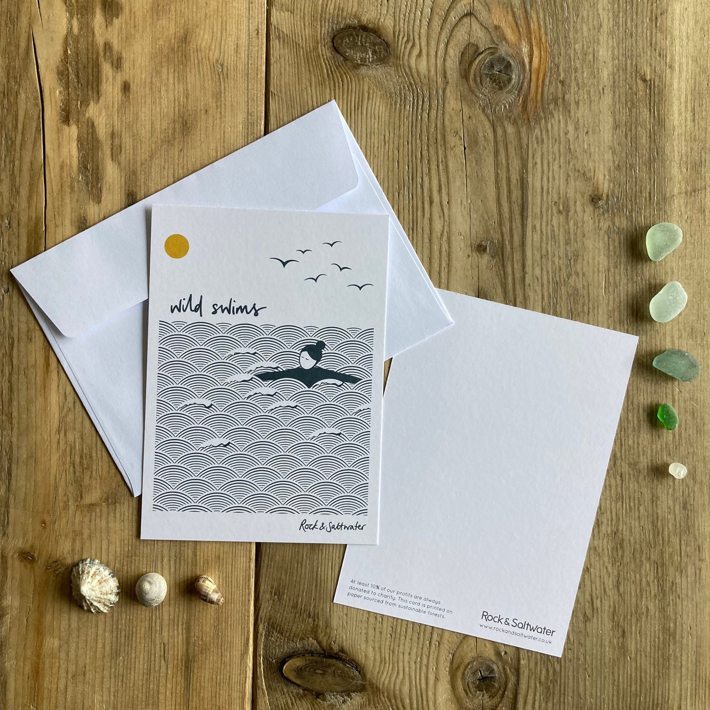 Wild swims notecards | pack of 4