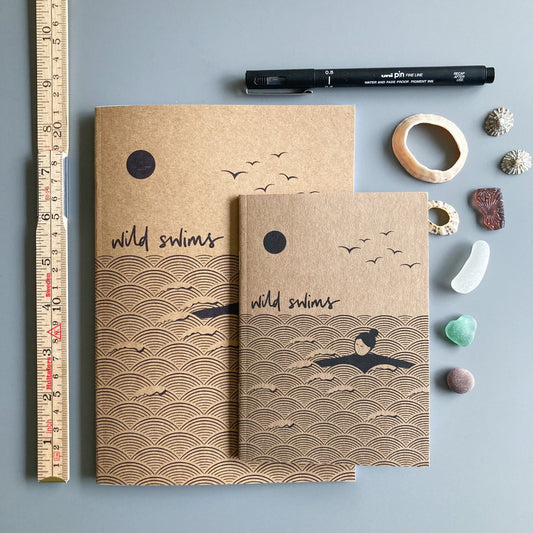 Wild swims individual A5 notebook