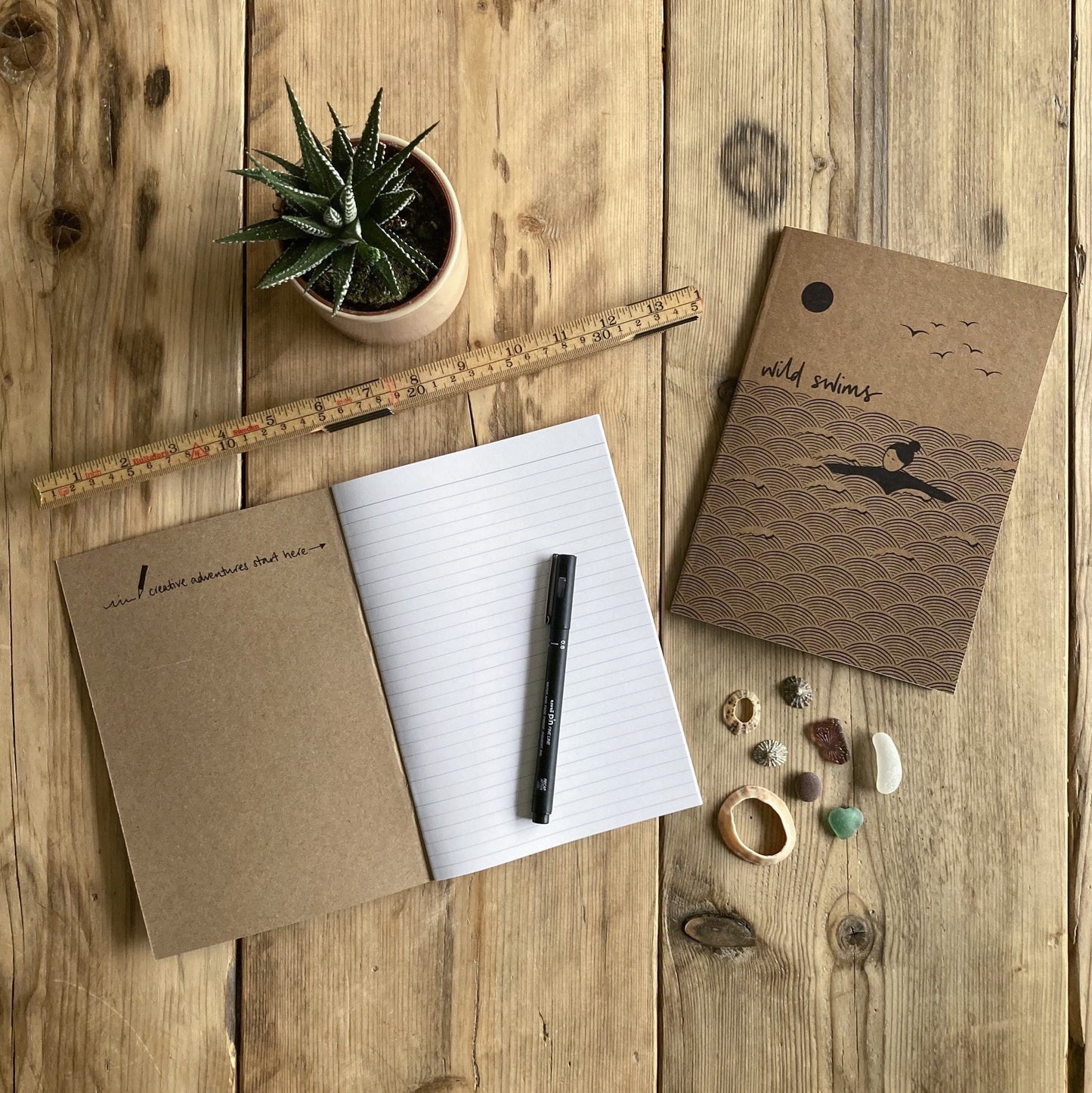 Wild swims individual A5 notebook