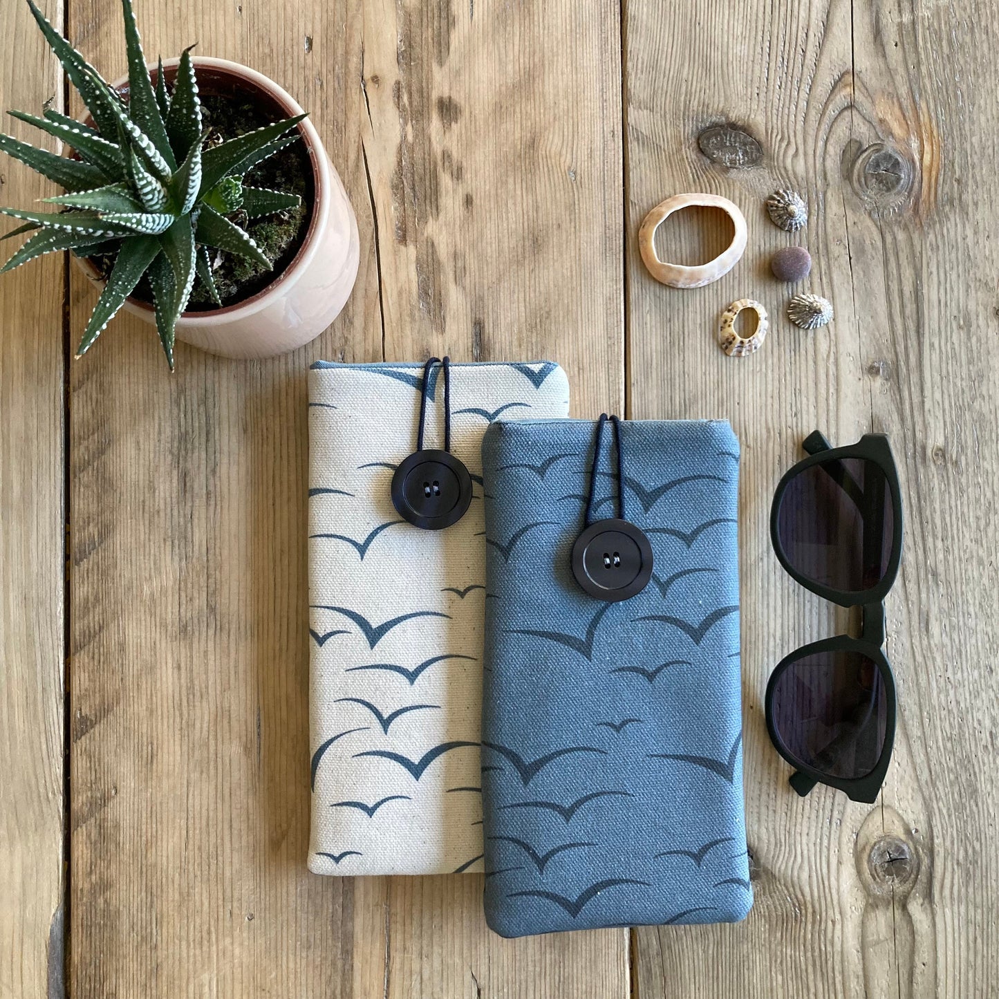 Glasses case | handmade padded fabric pouch