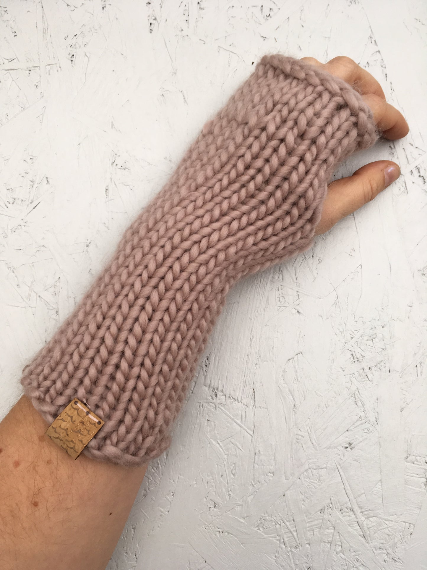 Wrist warmers | long length, adult size | merino wool handknitted