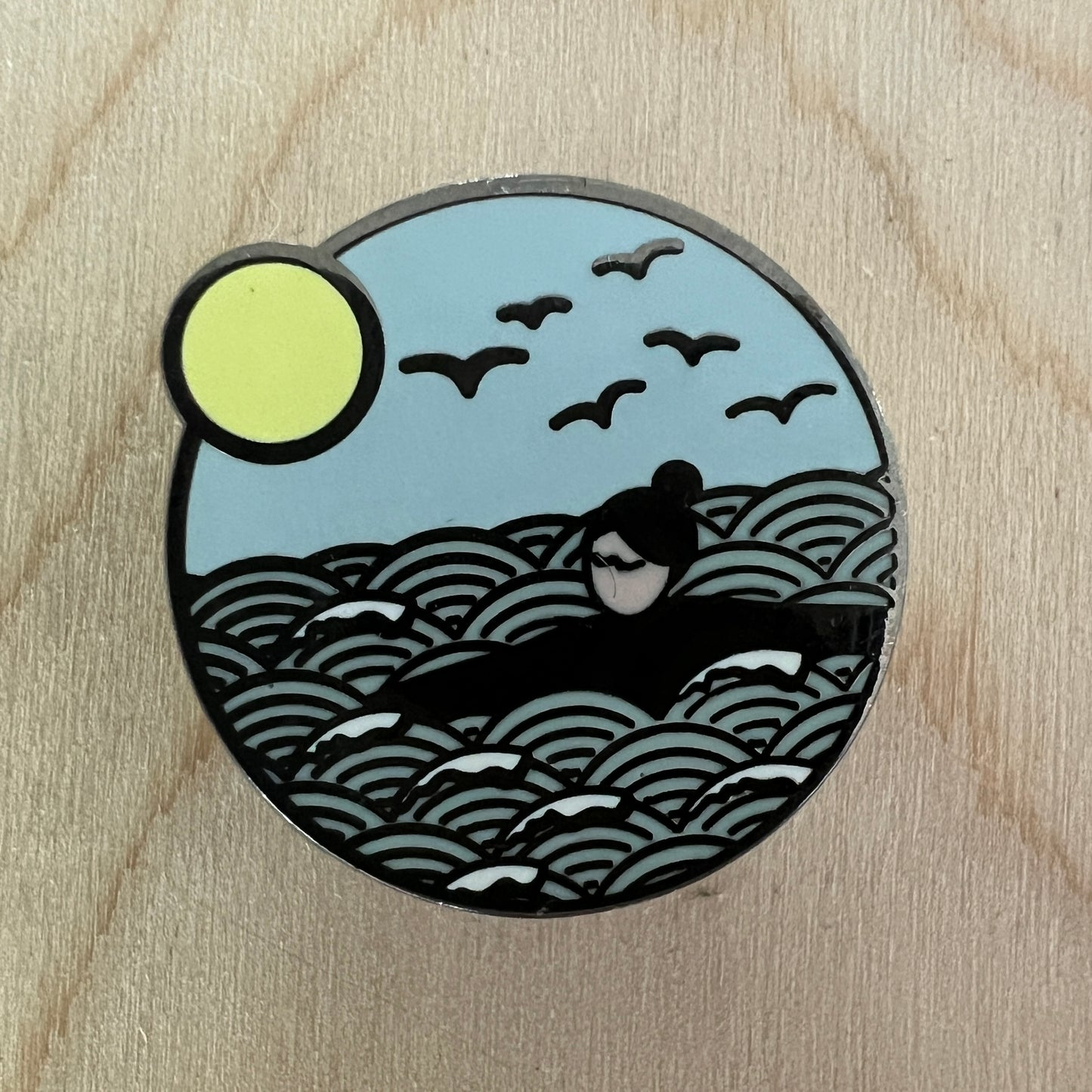 WASTE NOT! Wild swims enamel pins