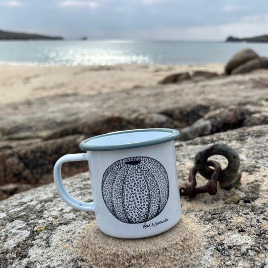 Sea urchin enamel mug