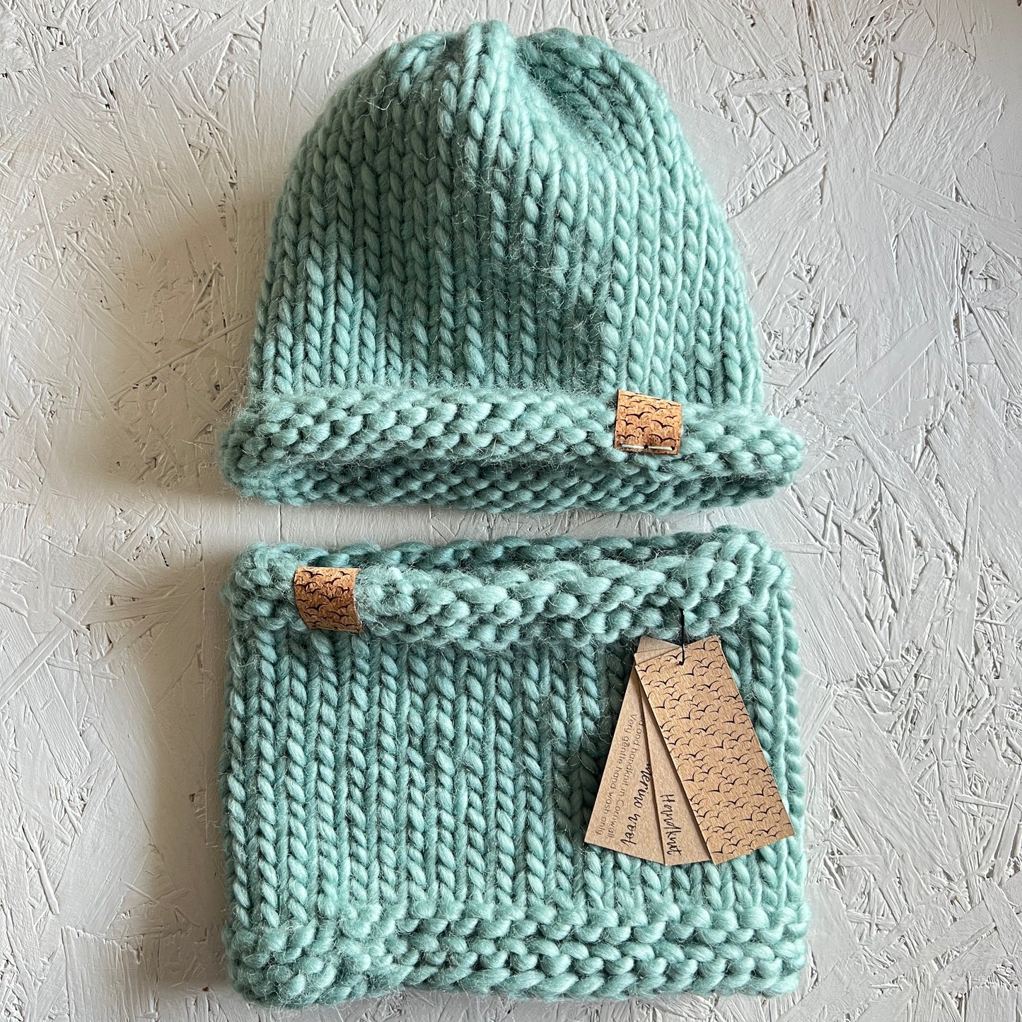 Super soft merino wool hand knit cowl | toddler size | choice of colours