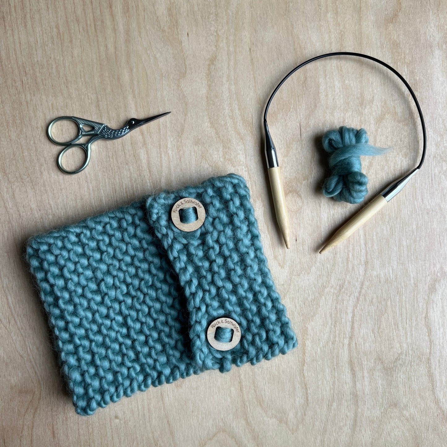 Super soft merino wool button cowl | toddler size | choice of colours