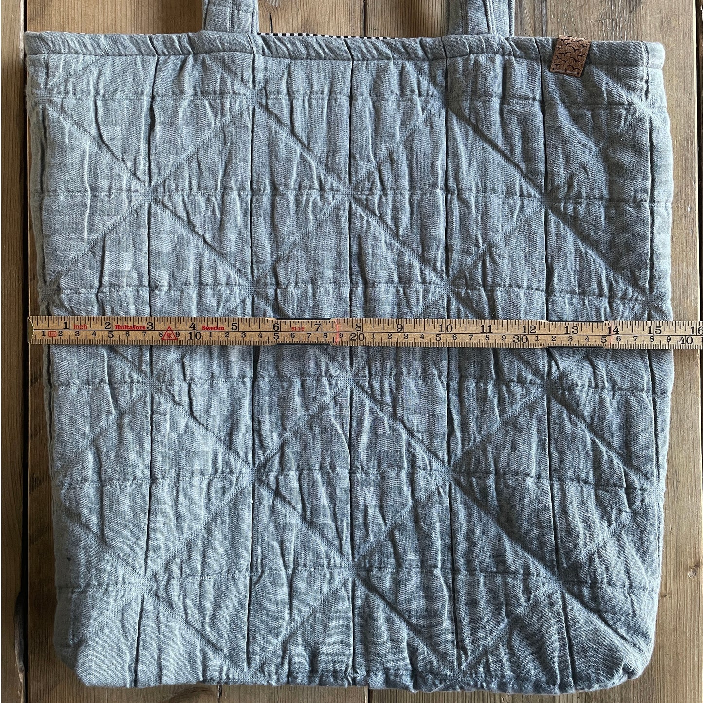 Quilted tote bag – first light
