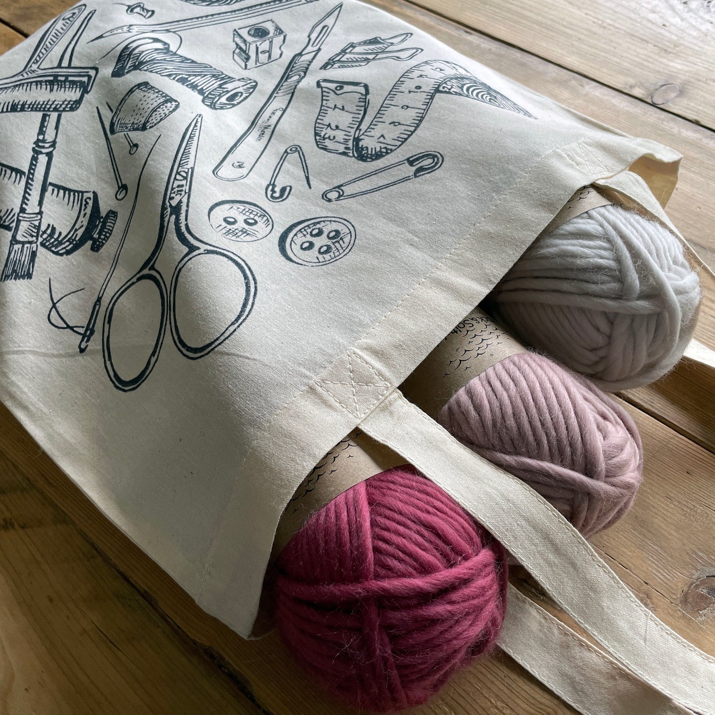 Beautifully made screen printed cotton tote bag
