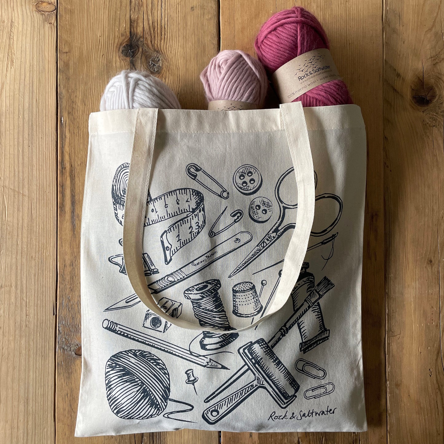 Beautifully made screen printed cotton tote bag