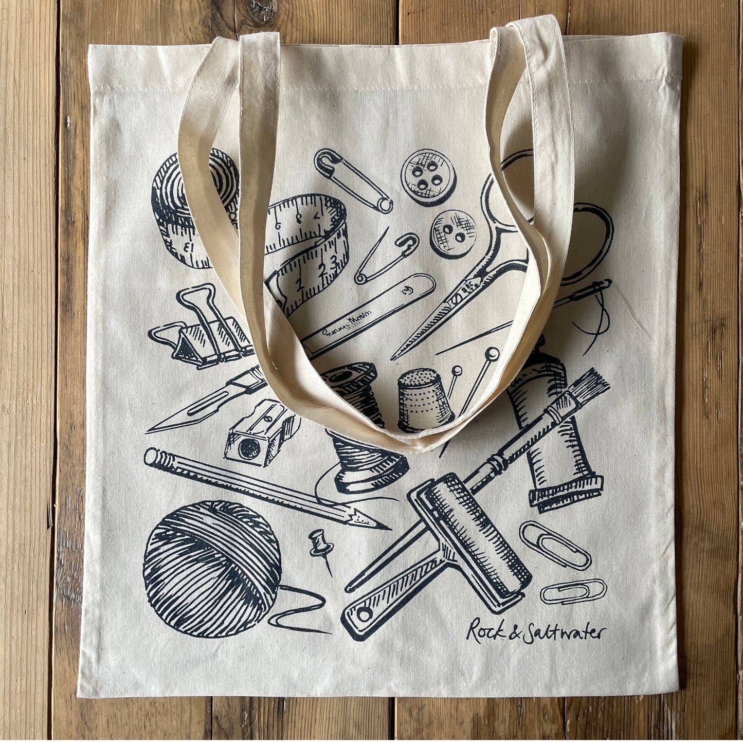 Beautifully made screen printed cotton tote bag