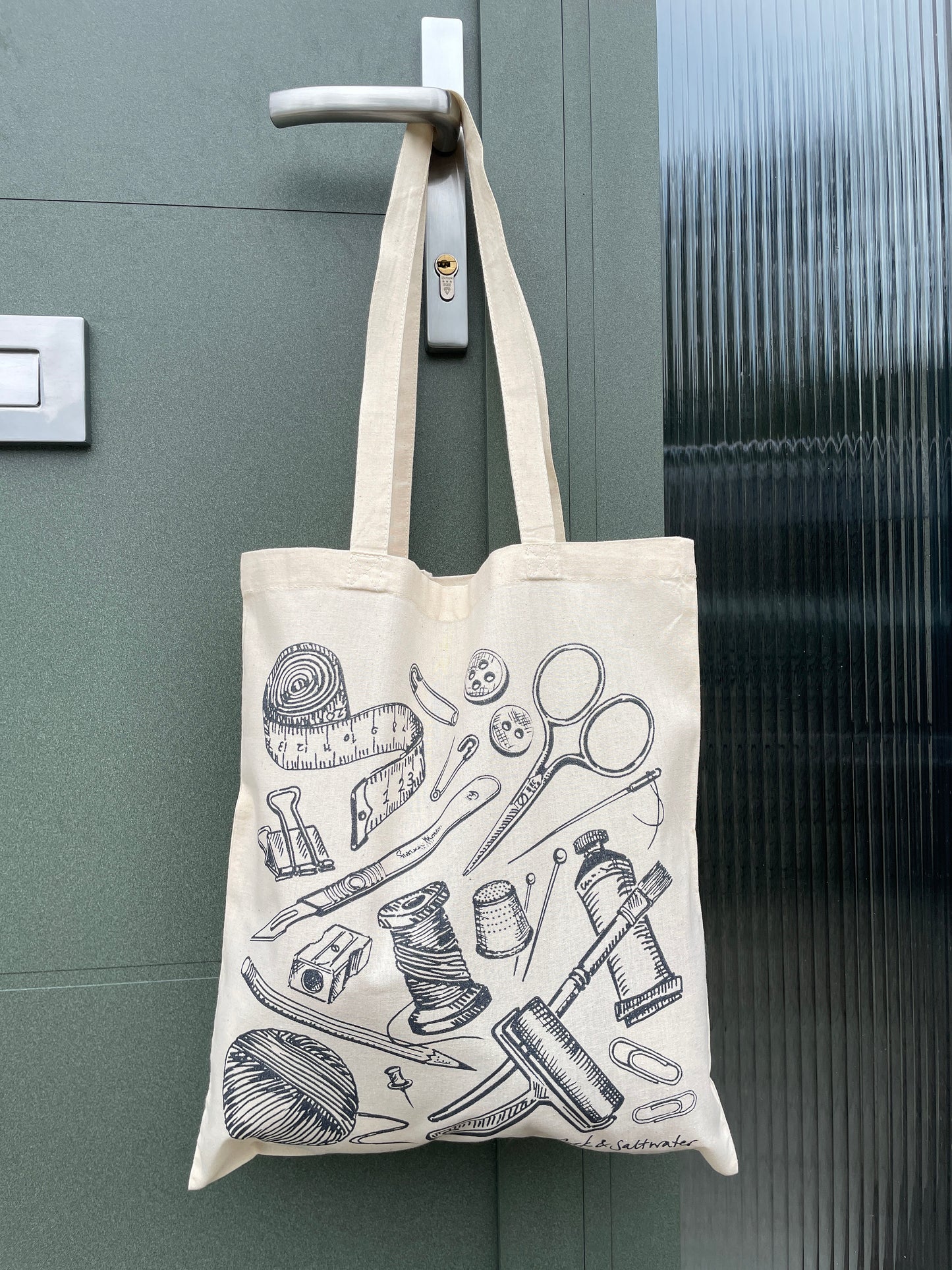 Beautifully made screen printed cotton tote bag