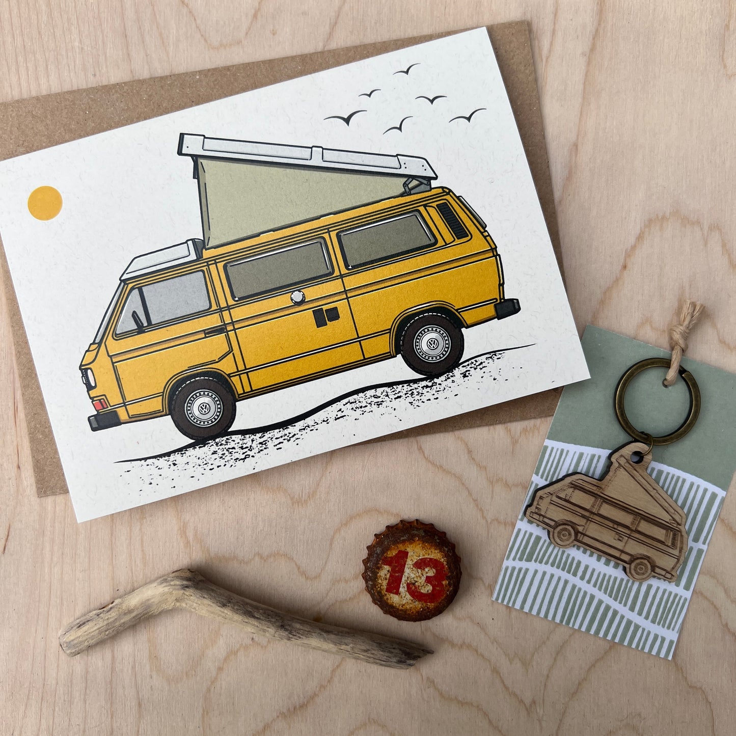 Camper van greetings card