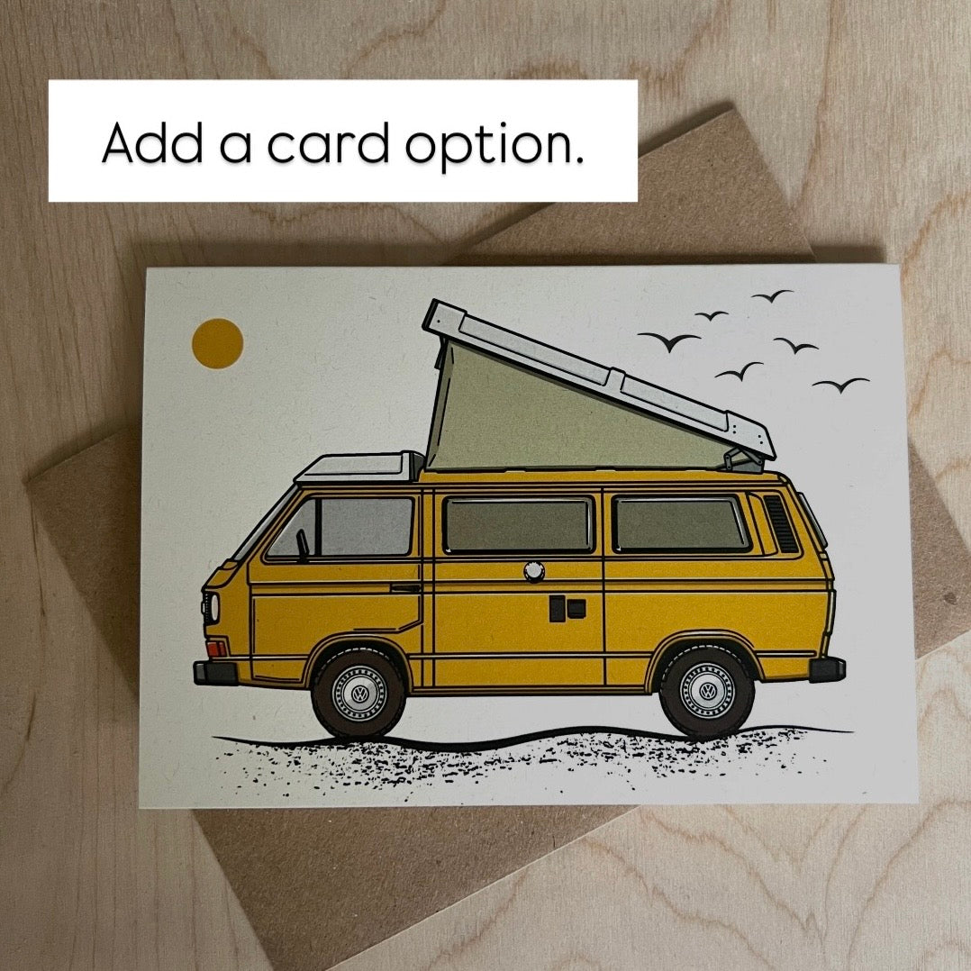 Camper van enamel mug