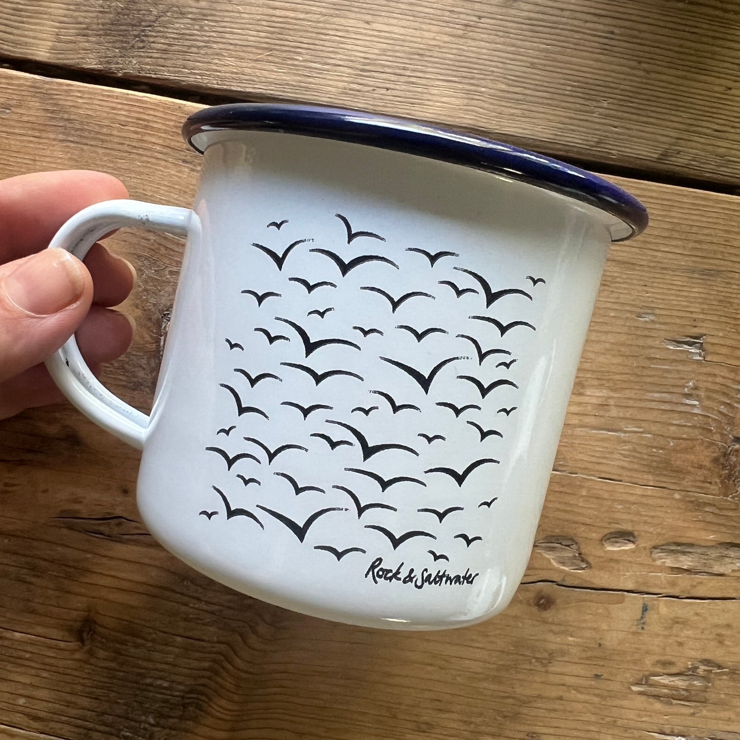 Slight seconds enamel mugs
