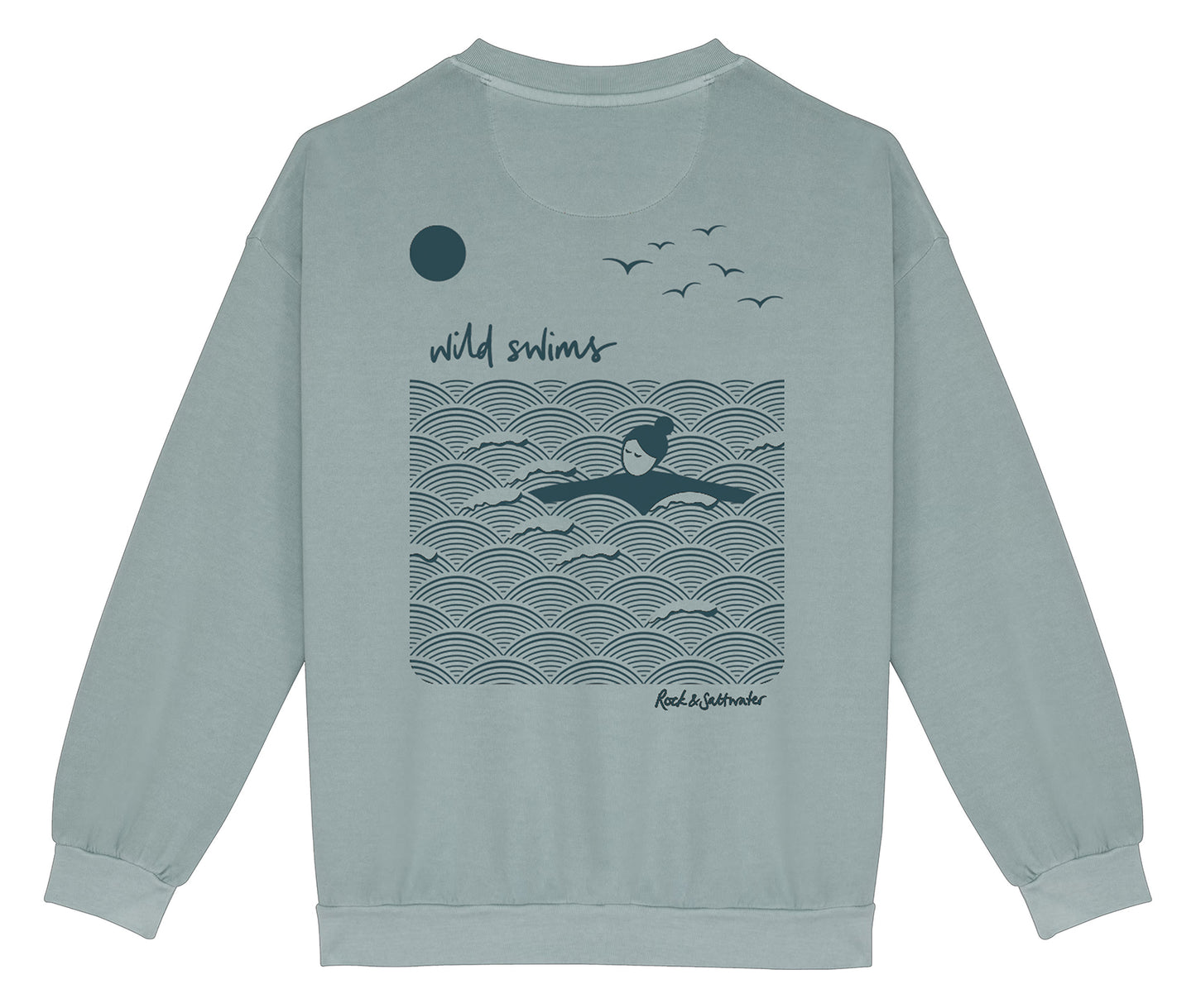 Limited edition organic cotton wild swimming sweatshirt (PRE-ORDER)