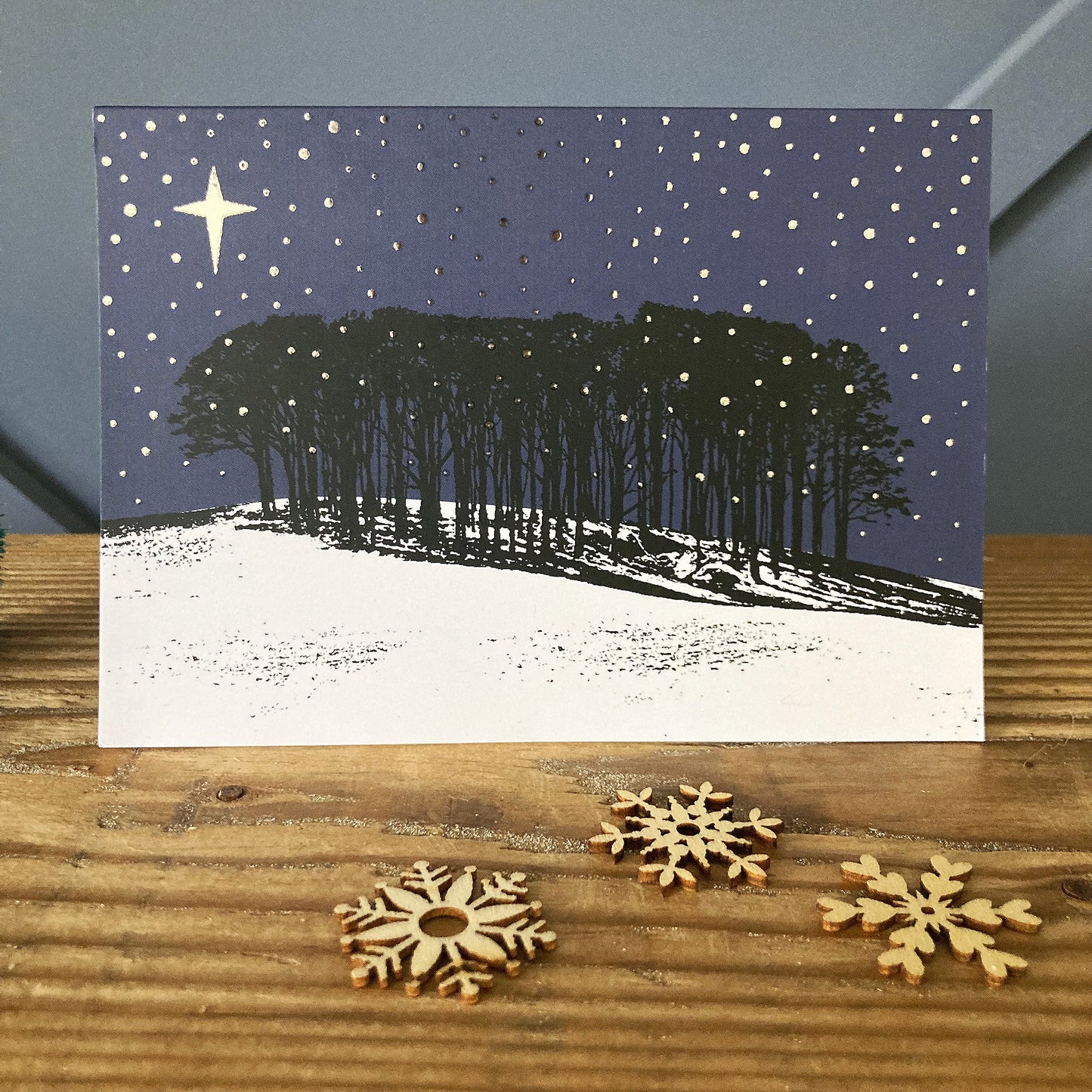Nearly home trees Christmas cards