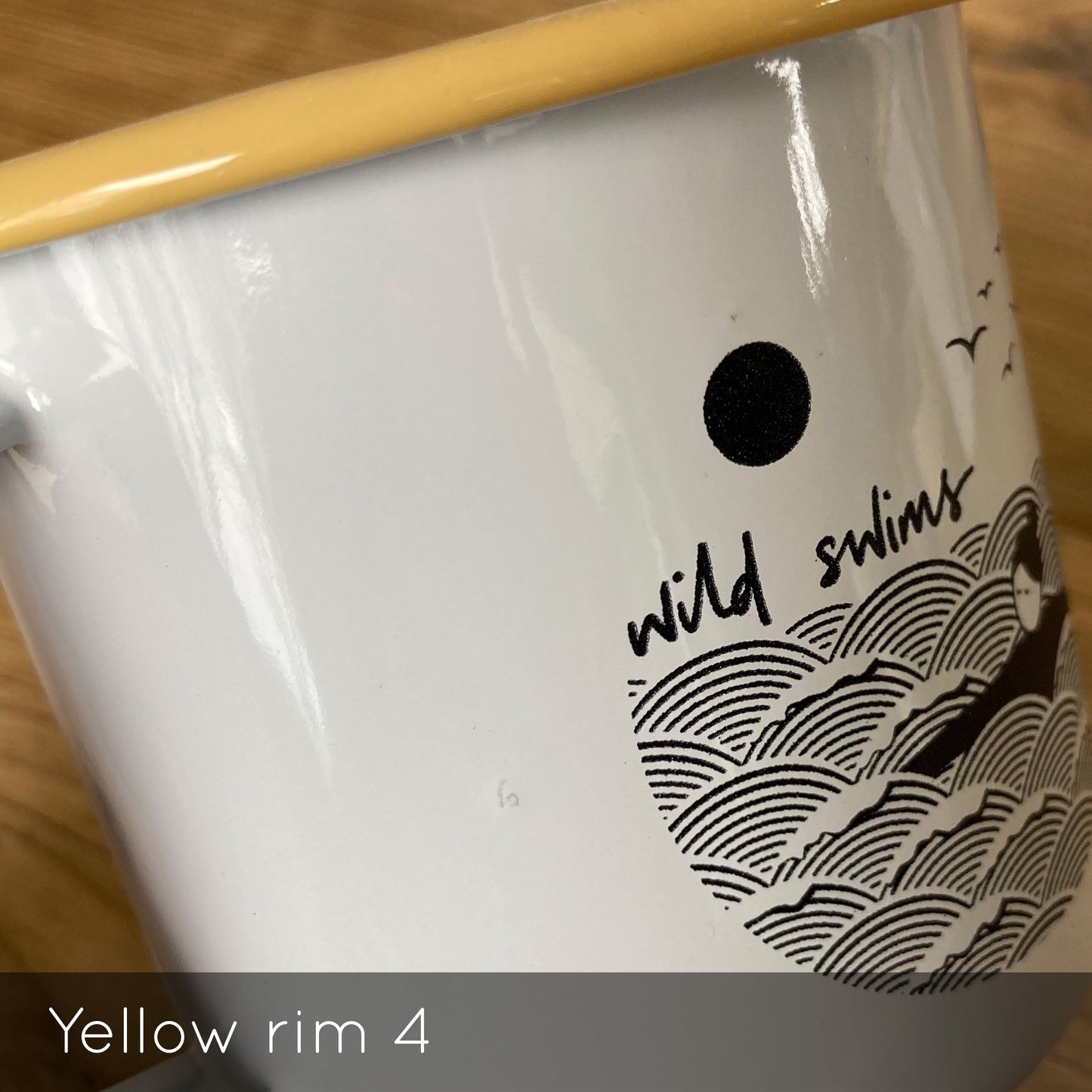 Slight seconds | 'Wild swims' enamel mugs
