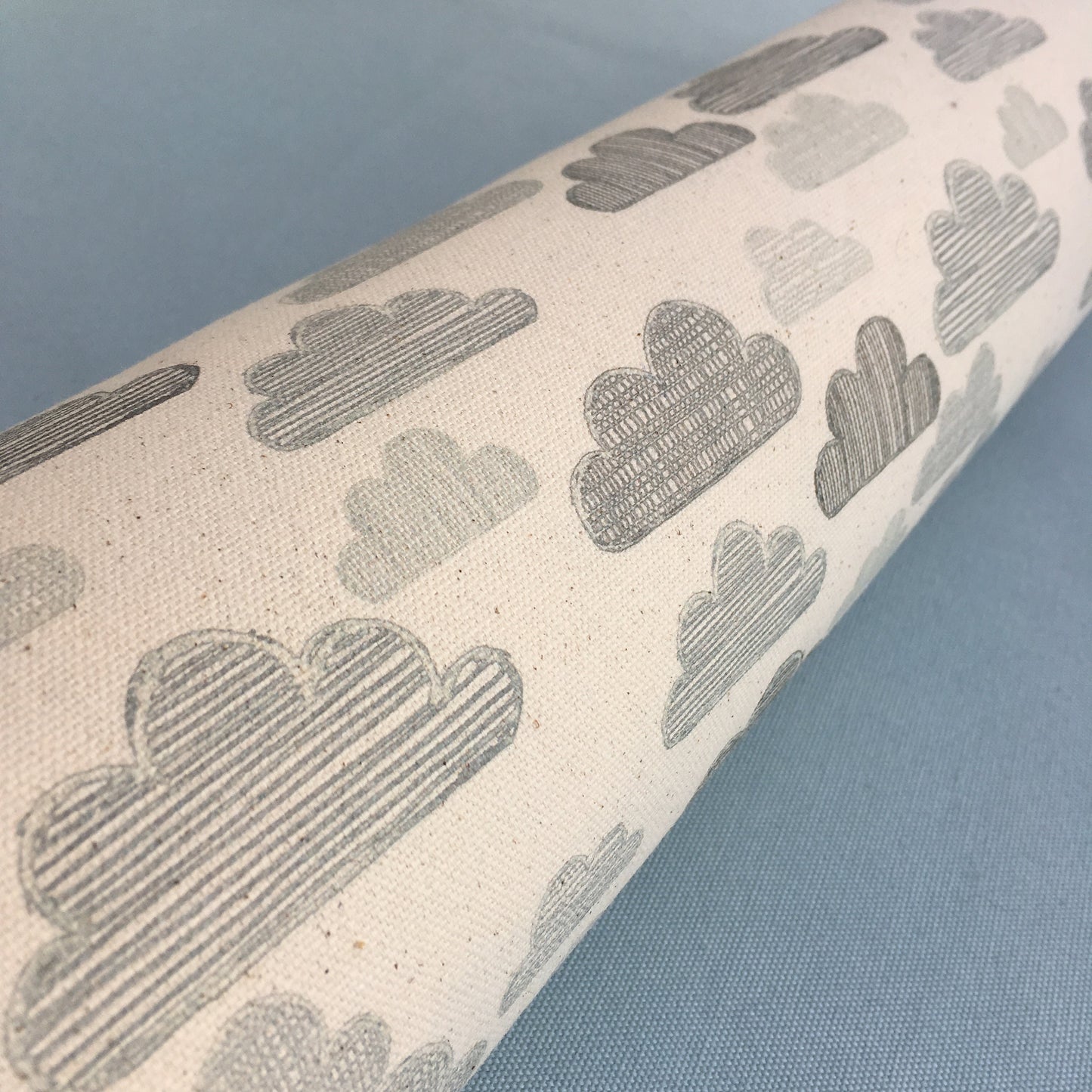 Organic cotton ‘clouds’ fabric by the half metre