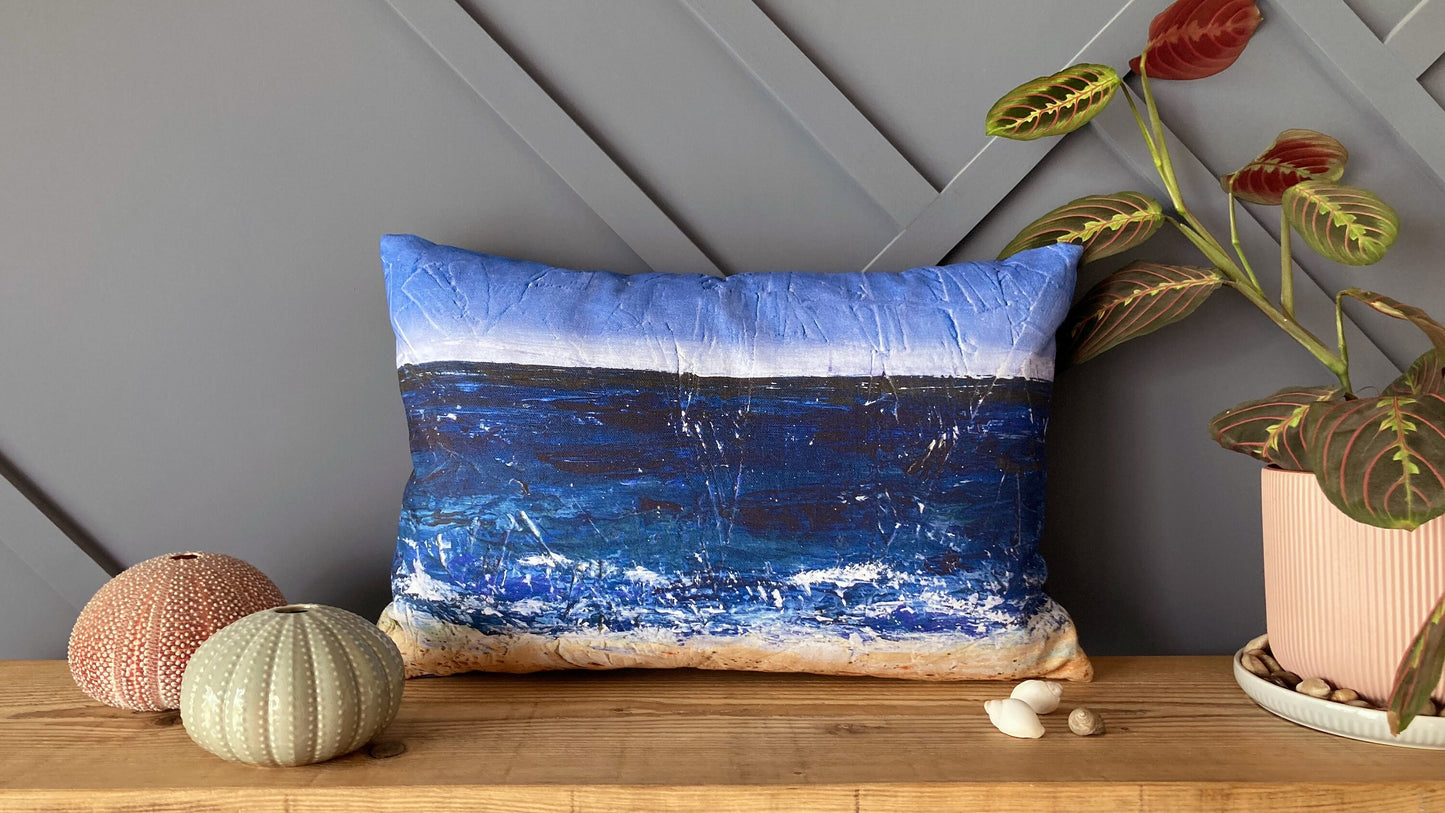 Seascape cushion | 'Carbis Bay, Cornwall'