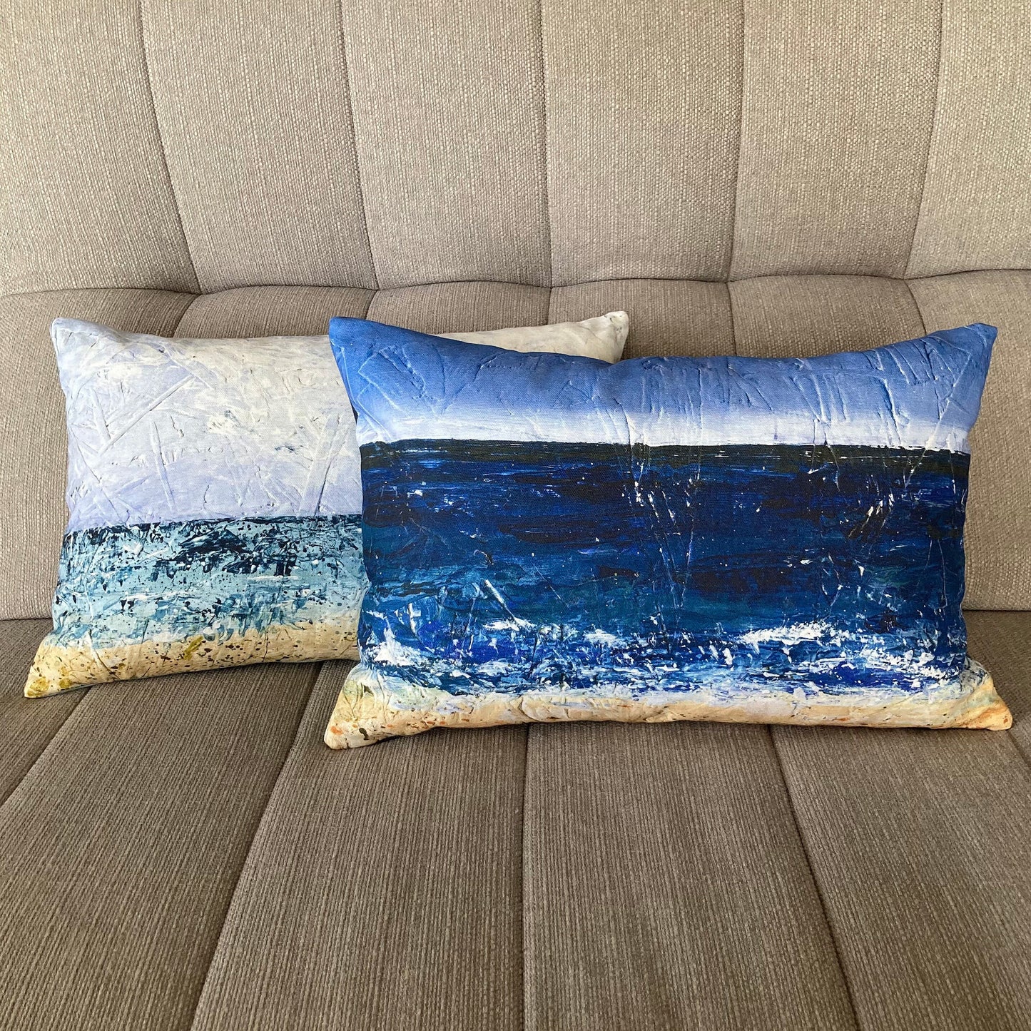 Seascape cushion | 'Carbis Bay, Cornwall'