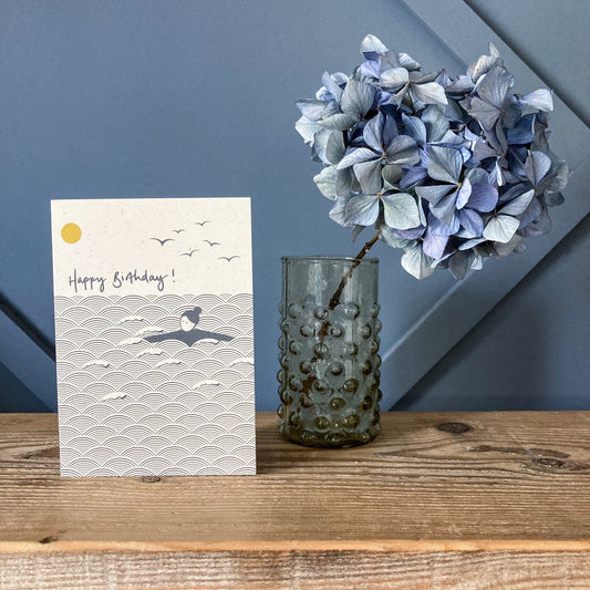 Wild swimming birthday cards