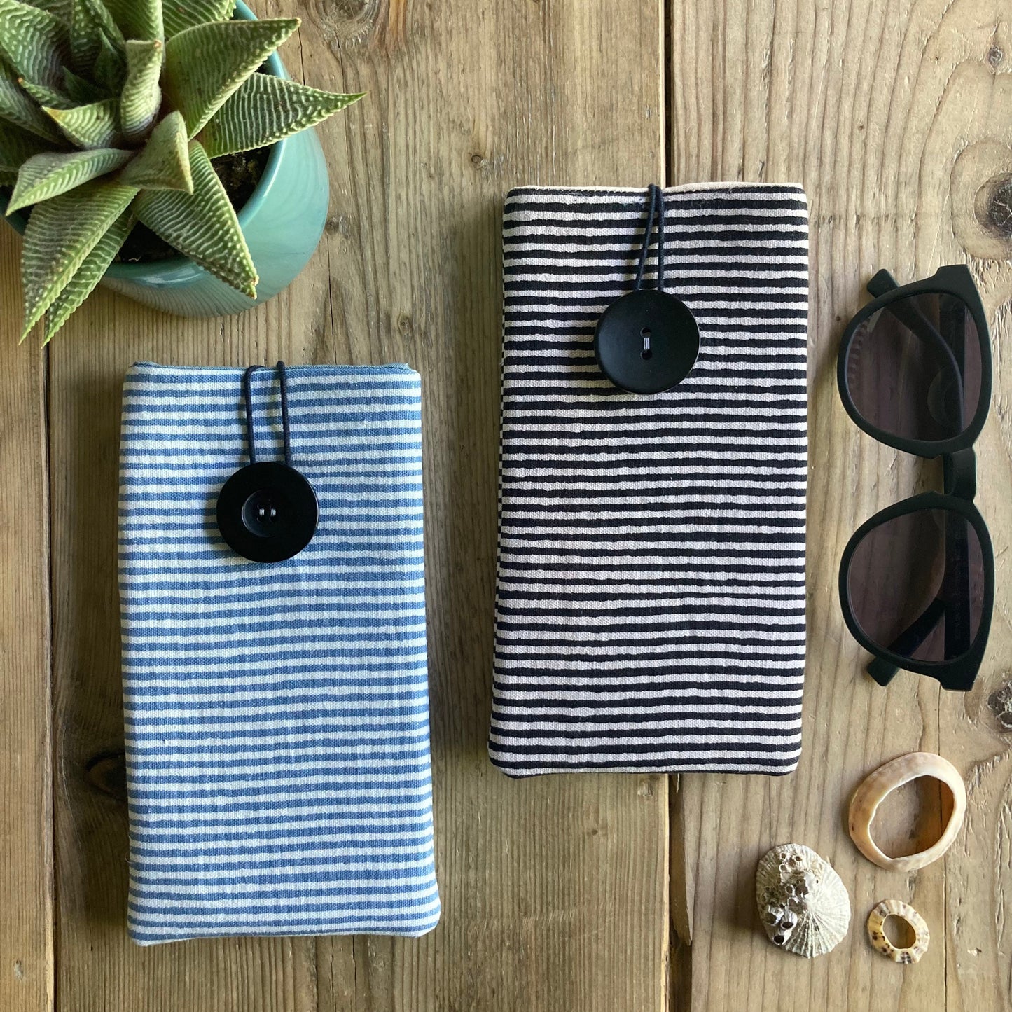 Glasses case  | handmade padded fabric pouch